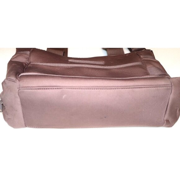 Dagne Dover London Medium Carryall Brown Neoprene Duffel Bag Travel - Picture 5 of 7